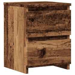 vidaXL Bedside Cabinet Nightstand End Table Bed Side Table Engineered Wood - old wood, 1 pcs