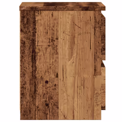 vidaXL Bedside Cabinet Nightstand End Table Bed Side Table Engineered Wood - old wood, 1 pcs - Additional view 4