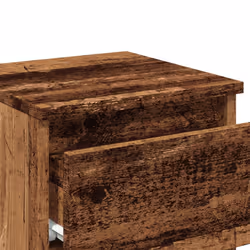 vidaXL Bedside Cabinet Nightstand End Table Bed Side Table Engineered Wood - old wood, 2 pcs - Additional view 8