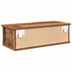 vidaXL Wall-mounted Drawer Shelf Wall Rack Storage Cabinet Engineered Wood - old wood - Additional view 5