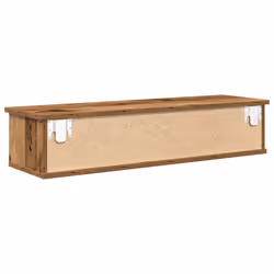 vidaXL Wall-mounted Drawer Shelf Wall Rack Storage Cabinet Engineered Wood - old wood - Additional view 6