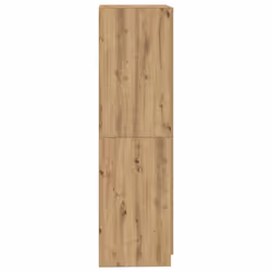 vidaXL Wardrobe Clothing Cabinet Hanger Clothes Organiser Unit Engineered Wood - artisan oak - Additional view 4