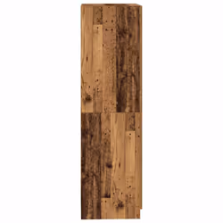 vidaXL Wardrobe Clothing Cabinet Hanger Clothes Organiser Unit Engineered Wood - old wood - Additional view 4