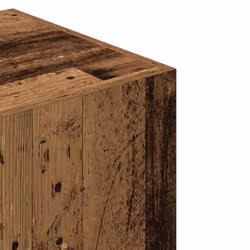 vidaXL Wardrobe Clothing Cabinet Hanger Clothes Organiser Unit Engineered Wood - old wood - Additional view 6