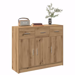 vidaXL Sideboard Artisan Oak 91x28x75 cm Engineered Wood storage cabinet