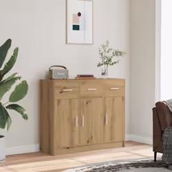 vidaXL Sideboard Artisan Oak 91x28x75 cm Engineered Wood storage cabinet