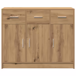 vidaXL Sideboard Artisan Oak 91x28x75 cm Engineered Wood storage cabinet
