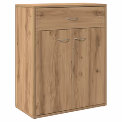 vidaXL Sideboard Side Cabinet Organiser Cupboard Highboard Engineered Wood - artisan oak