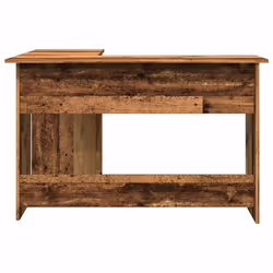 vidaXL Corner Desk Computer Desk Study L-shaped Desk Table Engineered Wood - old wood - Additional view 4