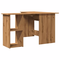 vidaXL Corner Desk Computer Desk Study L-shaped Desk Table Engineered Wood - artisan oak - Additional view 5