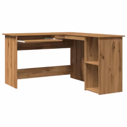 vidaXL Corner Desk Computer Desk Study L-shaped Desk Table Engineered Wood - artisan oak - Additional view 6