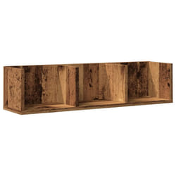 vidaXL CD Wall Shelf Baby and Kids Room Wall Storage Cabinet Engineered Wood - old wood