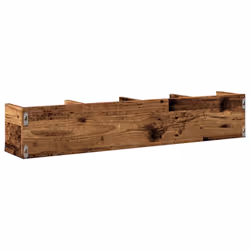 vidaXL CD Wall Shelf Living Room Wall Rack Storage Cabinet Engineered Wood - old wood - Additional view 5