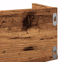 vidaXL CD Wall Shelf Living Room Wall Rack Storage Cabinet Engineered Wood - old wood - Additional view 6