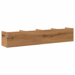 vidaXL CD Wall Shelf Living Room Wall Rack Storage Cabinet Engineered Wood - artisan oak - Additional view 5