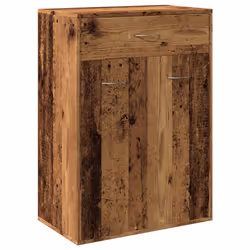 vidaXL Shoe Cabinet Shoe Storage Rack Organiser Shoe Cupboard Engineered Wood - old wood