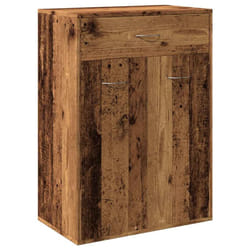 vidaXL Shoe Cabinet Shoe Storage Rack Organiser Shoe Cupboard Engineered Wood - old wood