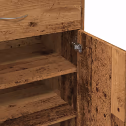 vidaXL Shoe Cabinet Shoe Storage Rack Organiser Shoe Cupboard Engineered Wood - old wood - Additional view 7