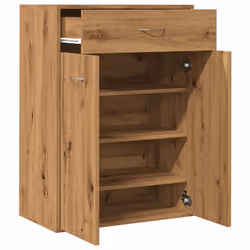 vidaXL Shoe Cabinet Shoe Storage Rack Organiser Shoe Cupboard Engineered Wood - artisan oak - Additional view 4