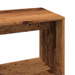 vidaXL Corner Desk Writing Rotable Table Engineered Wood Desk Multi Colours - old wood - Additional view 7