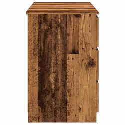 vidaXL Writing Desk Computer Table Workstation Working Desk Engineered Wood - old wood - Additional view 4
