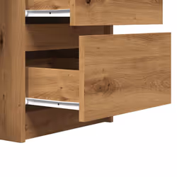 vidaXL Writing Desk Computer Table Workstation Working Desk Engineered Wood - artisan oak - Additional view 7