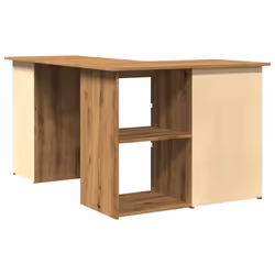 vidaXL Corner Desk Chipboard Home Office Computer Study Table Multi Colours - artisan oak - Additional view 6