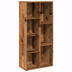 vidaXL Book Cabinet Highboard Book Rack Display Storage Shelf Engineered wood - old wood