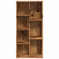 vidaXL Book Cabinet Highboard Book Rack Display Storage Shelf Engineered wood - old wood - Additional view 4