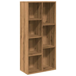 vidaXL Book Cabinet Highboard Book Rack Display Storage Shelf Engineered wood - artisan oak