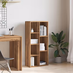 vidaXL Book Cabinet Highboard Book Rack Display Storage Shelf Engineered wood - artisan oak