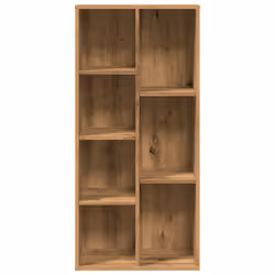 vidaXL Book Cabinet Highboard Book Rack Display Storage Shelf Engineered wood - artisan oak - Additional view 4