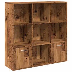 vidaXL Book Cabinet Highboard Book Rack Display Storage Shelf Engineered wood - old wood