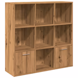 vidaXL Book Cabinet Highboard Book Rack Display Storage Shelf Engineered wood - artisan oak