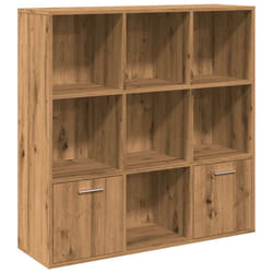 vidaXL Book Cabinet Highboard Book Rack Display Storage Shelf Engineered wood - artisan oak
