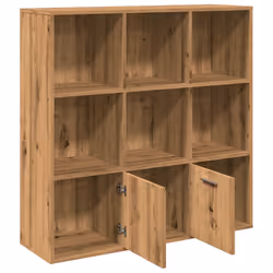 vidaXL Book Cabinet Highboard Book Rack Display Storage Shelf Engineered wood - artisan oak - Additional view 5