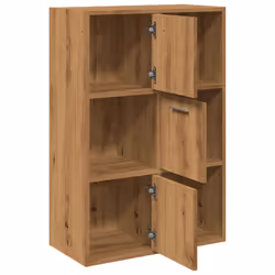 vidaXL Storage Cabinet Highboard Cupboard Bookcase Book Shelf Engineered Wood - artisan oak - Additional view 5