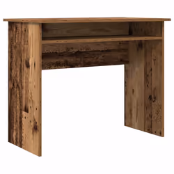 vidaXL Desk Bedroom Office Desk Work Corner Table Study Desk Engineered Wood - old wood