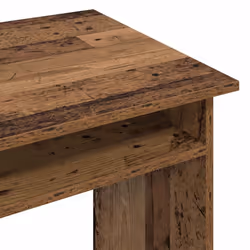 vidaXL Desk Bedroom Office Desk Work Corner Table Study Desk Engineered Wood - old wood - Additional view 6