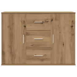 vidaXL Sideboard Artisan Oak 90x29.5x65 cm Engineered Wood cabinet cupboard - Additional view 3