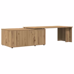 vidaXL Coffee Table Engineered Wood Lounge End Couch Table Desk Multi Colours - artisan oak - Additional view 5