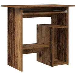 vidaXL Desk Bedroom Office Desk Work Corner Table Study Desk Engineered Wood - old wood