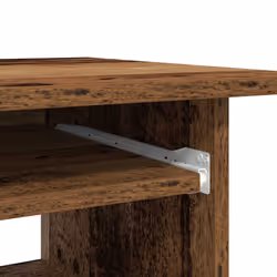 vidaXL Desk Bedroom Office Desk Work Corner Table Study Desk Engineered Wood - old wood - Additional view 9