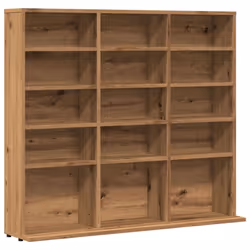 vidaXL CD Cabinet CD Shelf Rack Storage Cabinet Display Shelf Engineered Wood - artisan oak