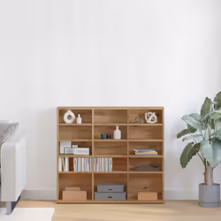 vidaXL CD Cabinet CD Shelf Rack Storage Cabinet Display Shelf Engineered Wood - artisan oak