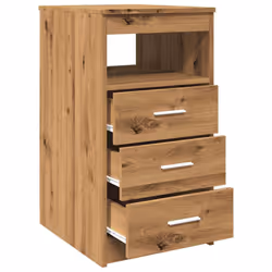 vidaXL Drawer Cabinet Storage Cabinet Chest Drawer Nightstand Engineered Wood - artisan oak - Additional view 7