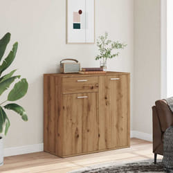 vidaXL Sideboard Artisan Oak 80x36x75 cm Engineered Wood cabinet cupboard