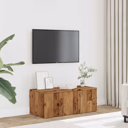 vidaXL TV Cabinet Old Wood 80x34x30 cm Engineered Wood TV stand TV sideboard - Additional view 2