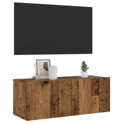 vidaXL Wall Mounted TV Cabinet Floating TV Stand Old Wood Engineered Wood