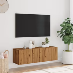 vidaXL Wall Mounted TV Cabinet Floating TV Unit Artisan Oak Engineered Wood